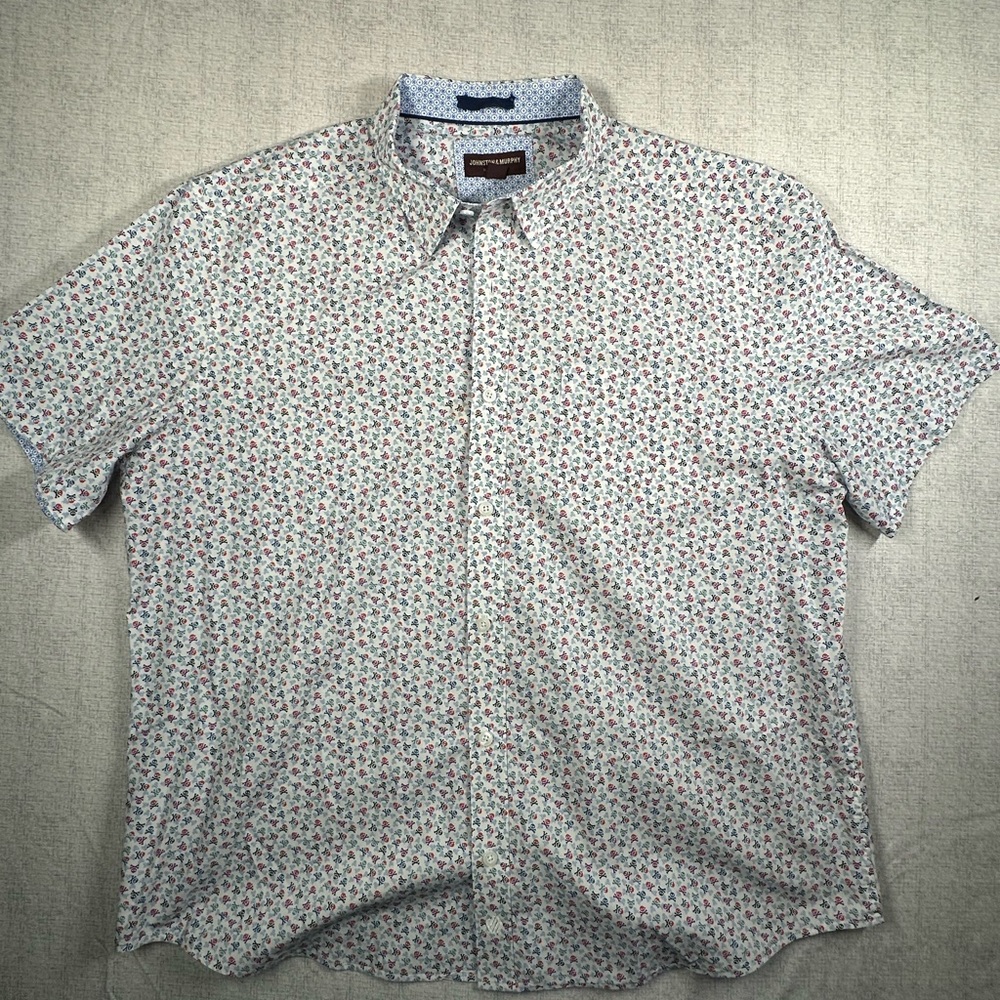Johnston & Murphy Multicolor Floral Button Down Shirt